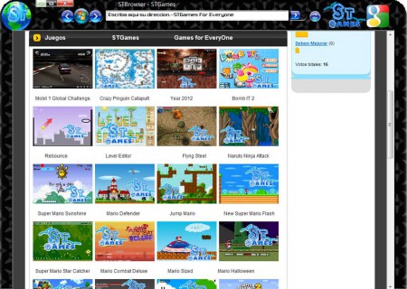 All games on STBrowser